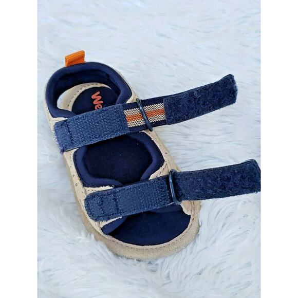 Weebok By Reebok Baby Infant Size 2 Sandal Hook Loop Leather Upper / Outsoles - Picture 7 of 11